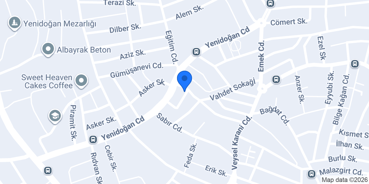 Adres garaj Sancaktepe konumu