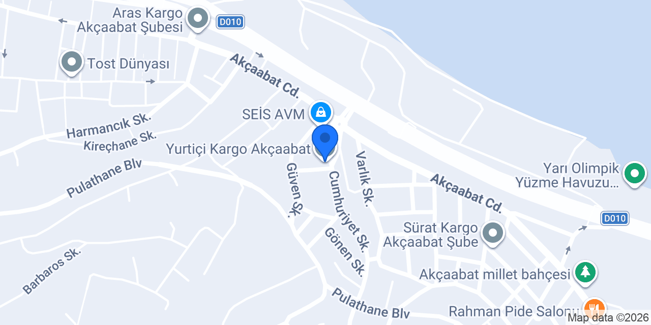 Yurtiçi Kargo Akçaabat konumu