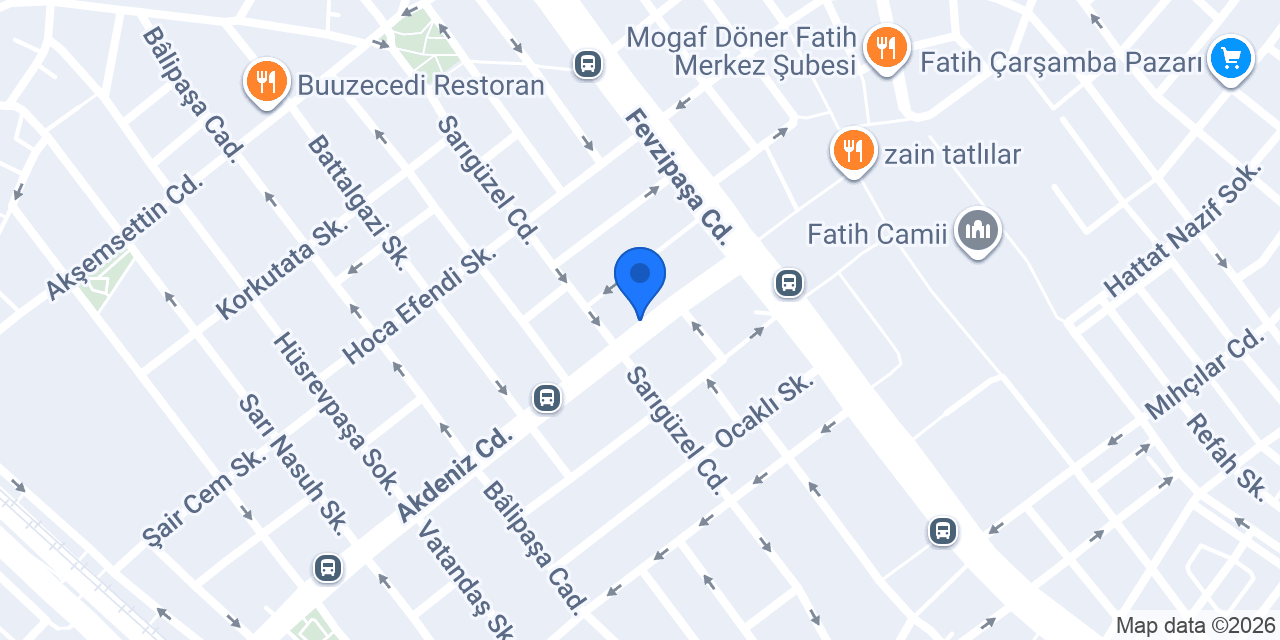 DenizBank Fatih Şubesi konumu