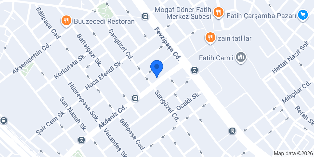 Hospitadent Fatih Diş Hastanesi konumu