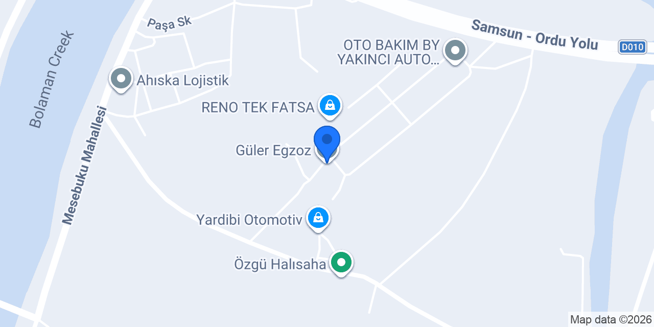 Güler Egzoz konumu