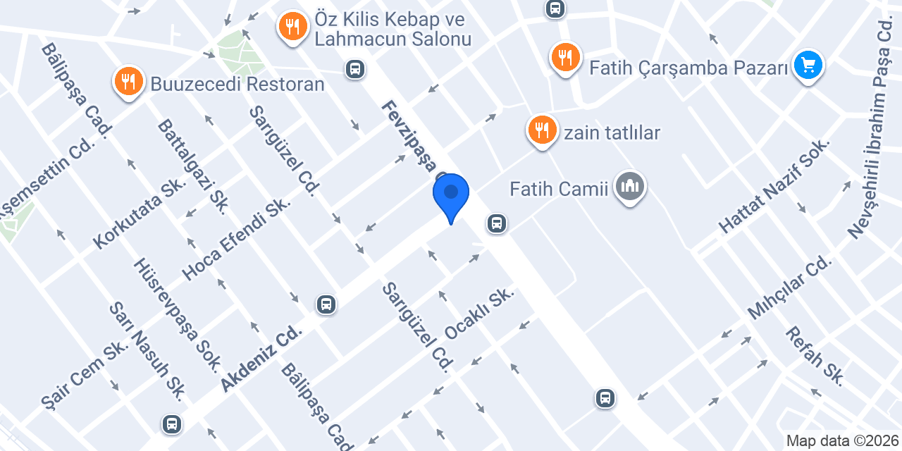 Kuveyt Türk Fatih Akdeniz Şubesi konumu
