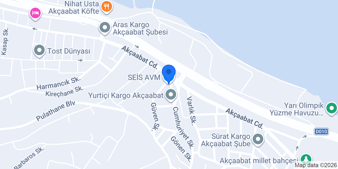 SEİS AVM konumu