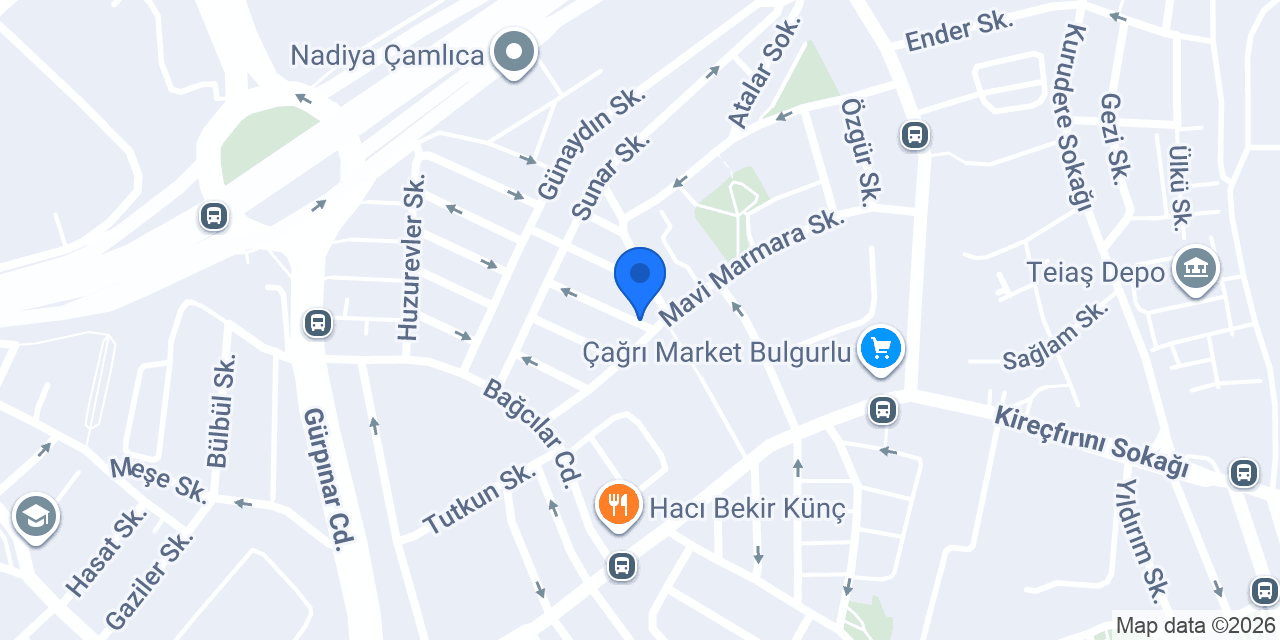 Tuğba bayan kuaförü konumu