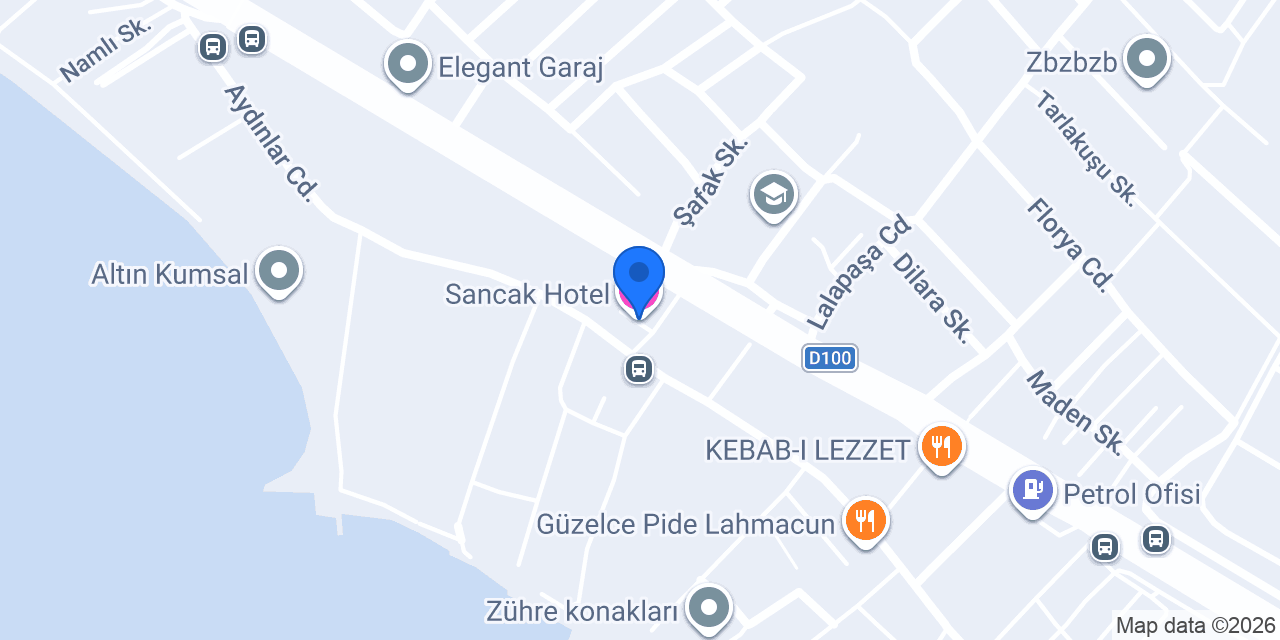 Sancak Hotel konumu