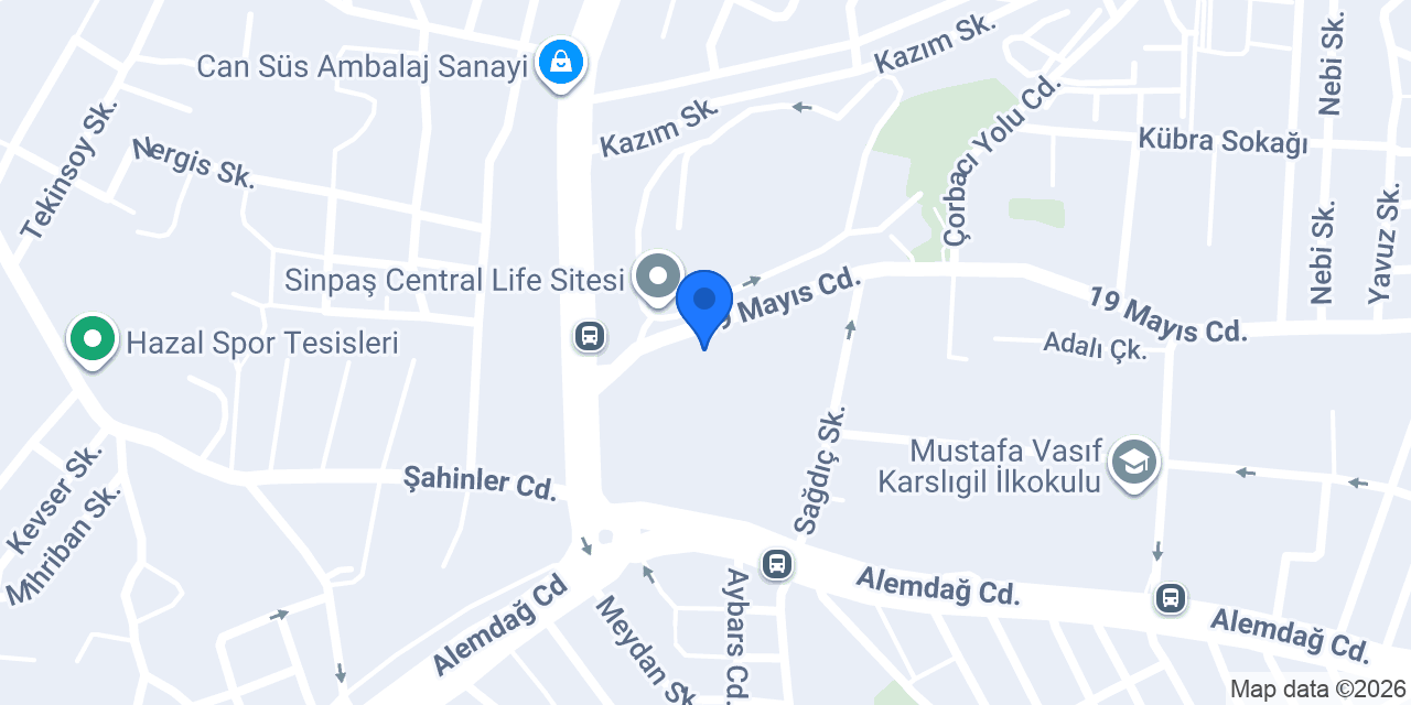 Central Work Ticaret Merkezi konumu