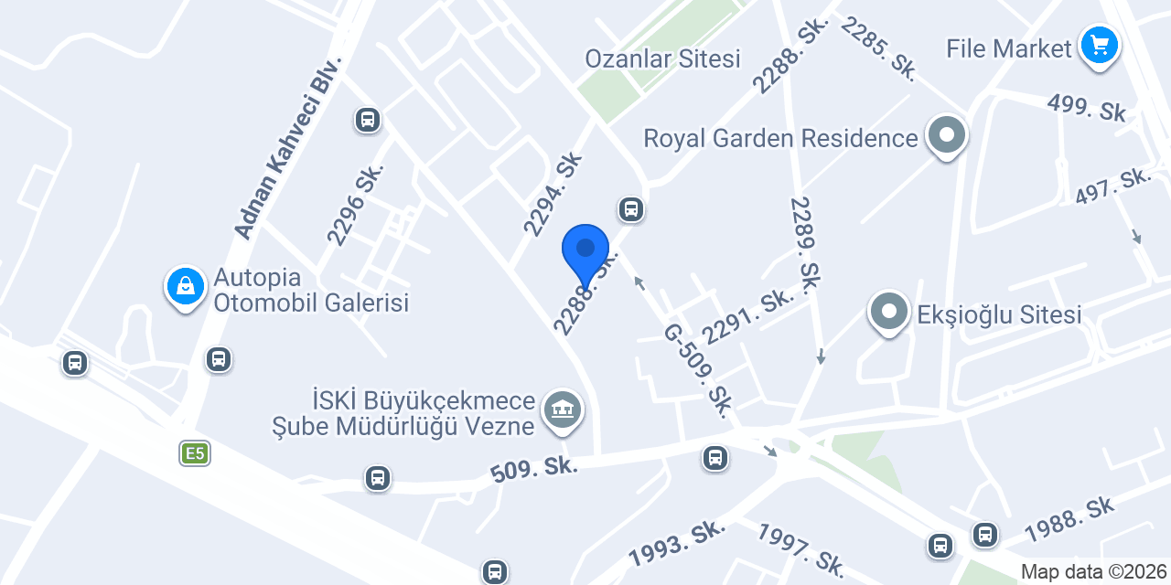Çınar Life Rezidans konumu