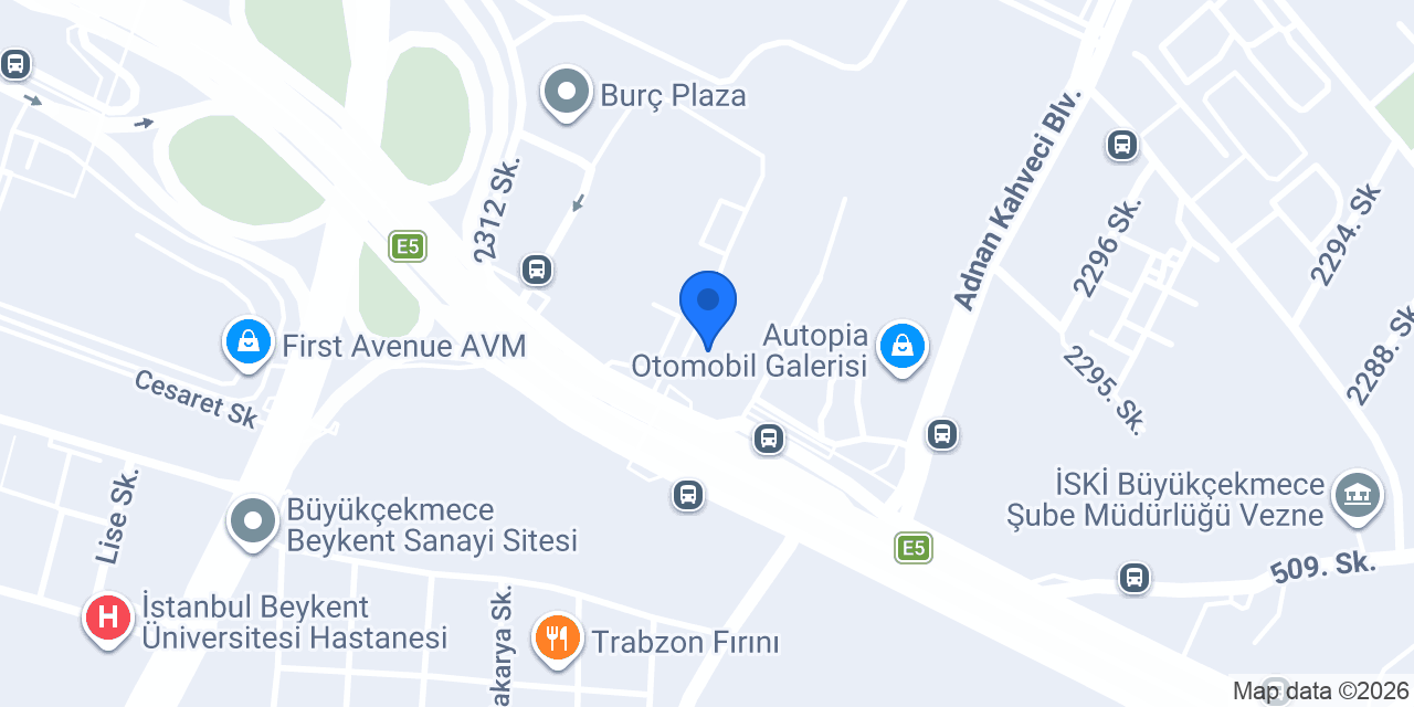 HALİSOĞLU OTOMOTİV AUTOPİA konumu