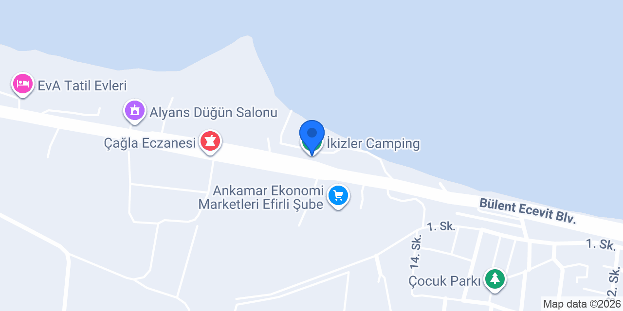 İkizler Camping konumu
