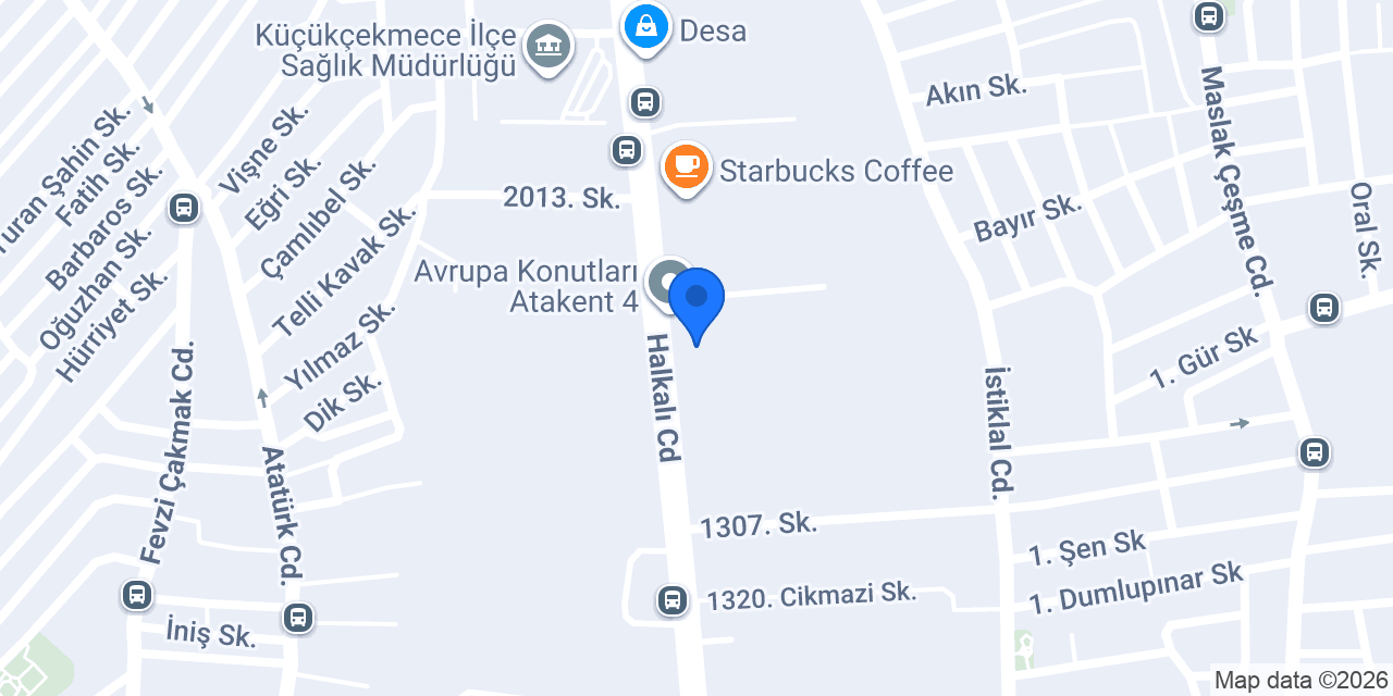 Atakent A Plus Diş Kliniği konumu