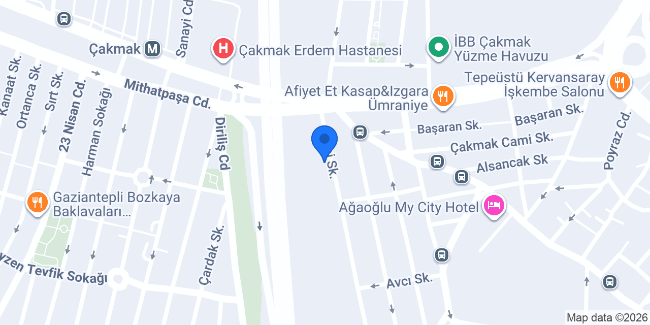 Çakmak Terzisi konumu