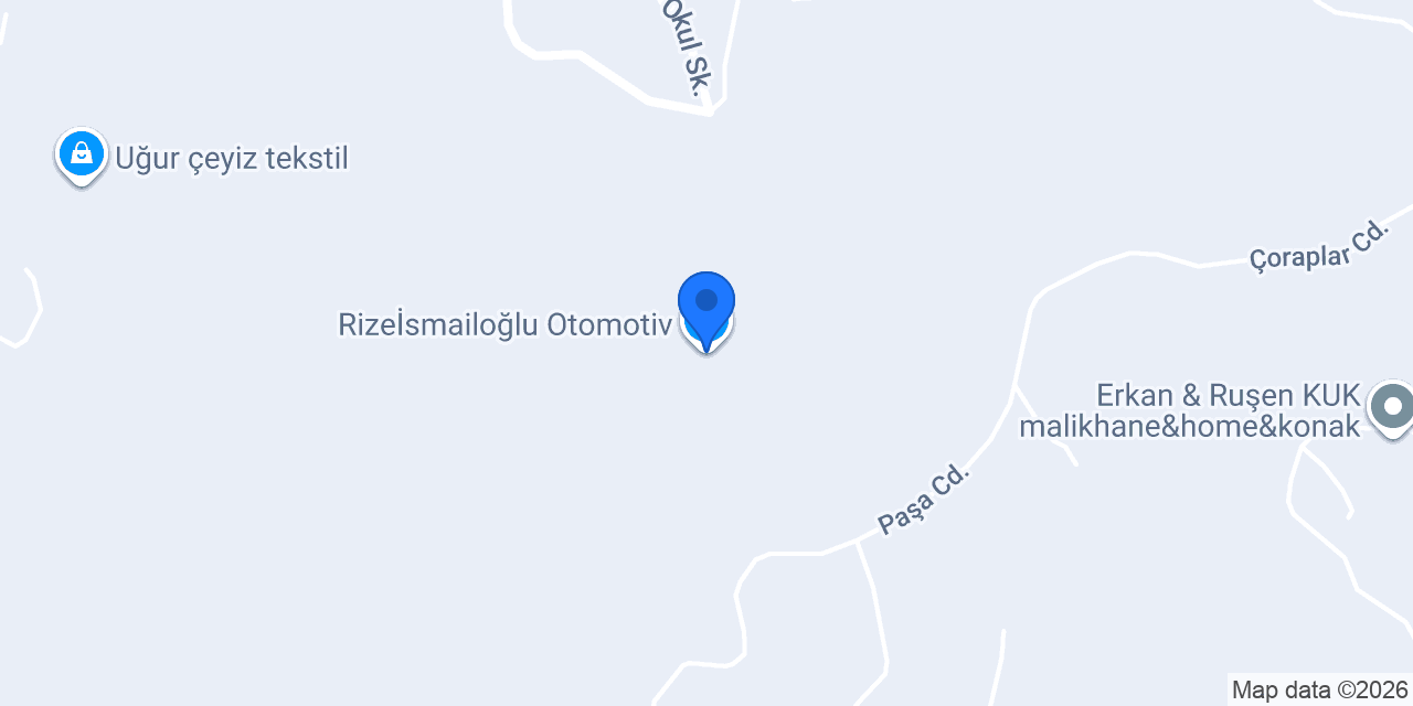 Rizeİsmailoğlu Otomotiv konumu