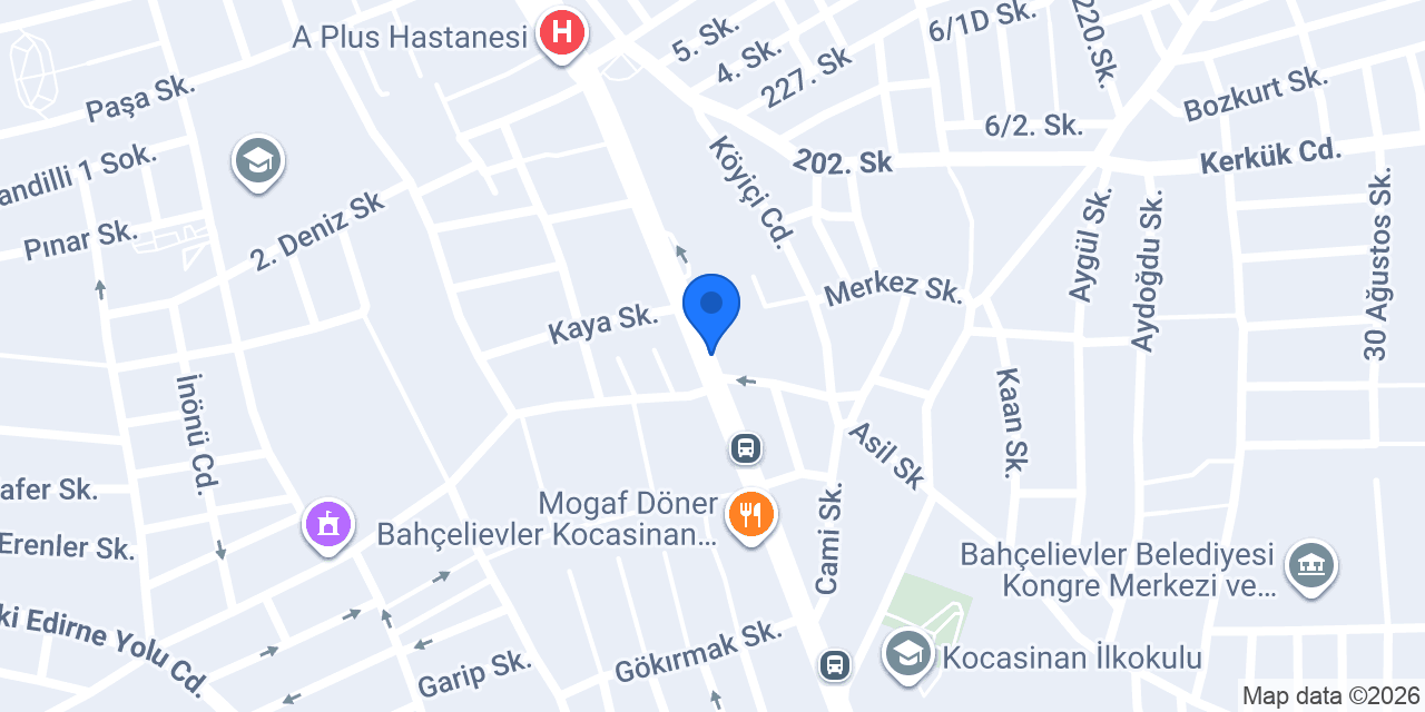 Özmenoğlu baklava konumu