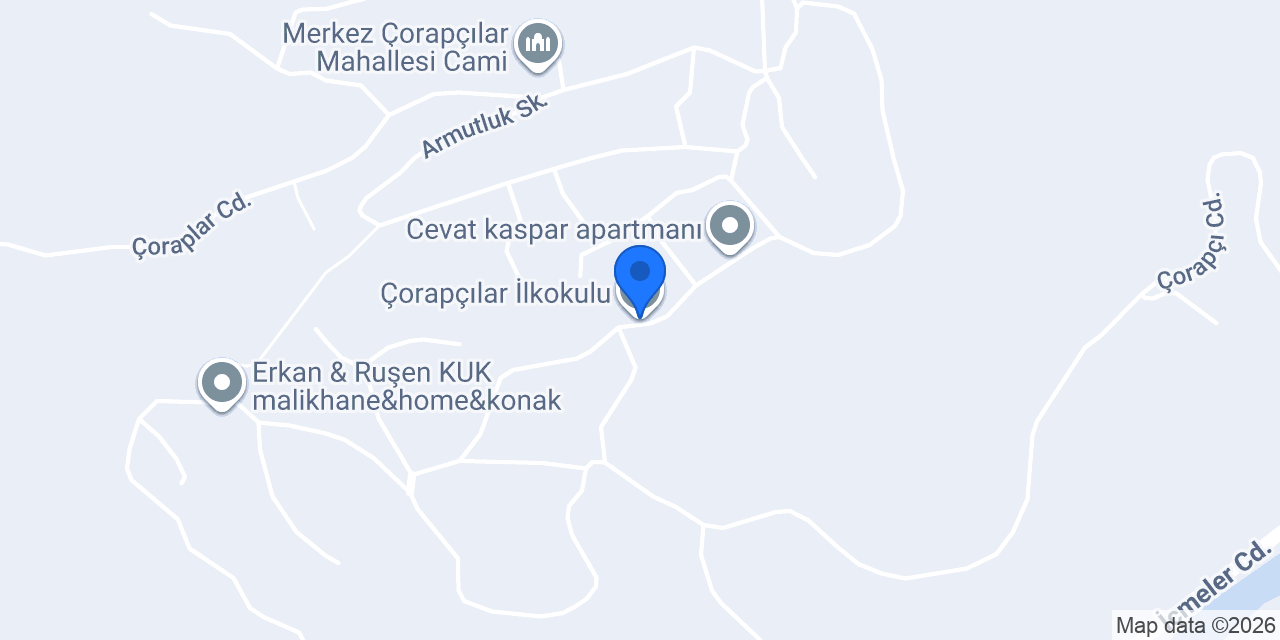 Çorapçılar İlkokulu konumu