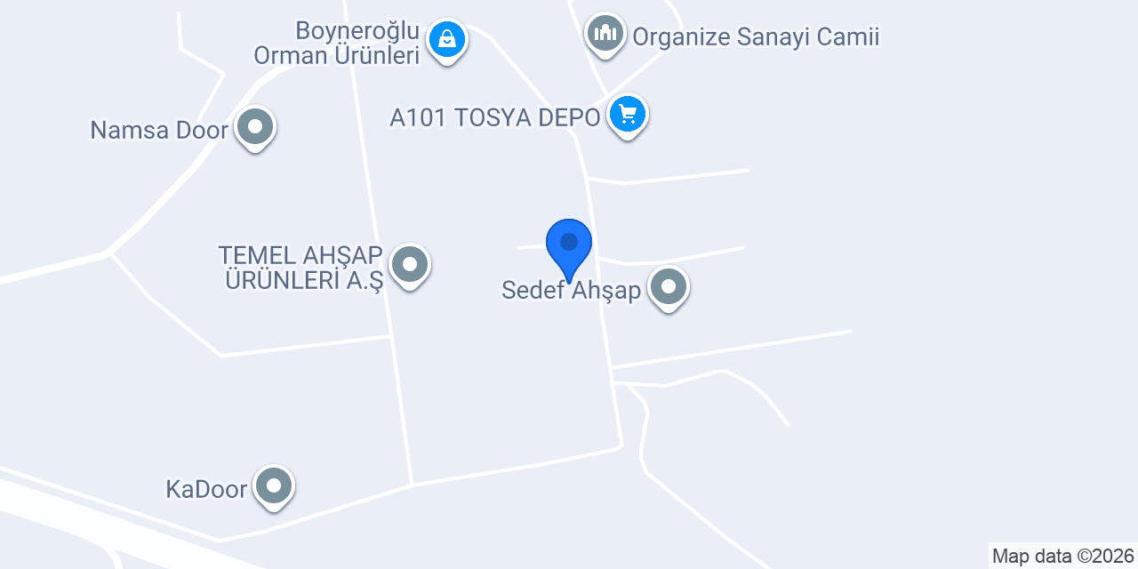 Üstün Ahşap Tosya Kapı Berilla Door konumu