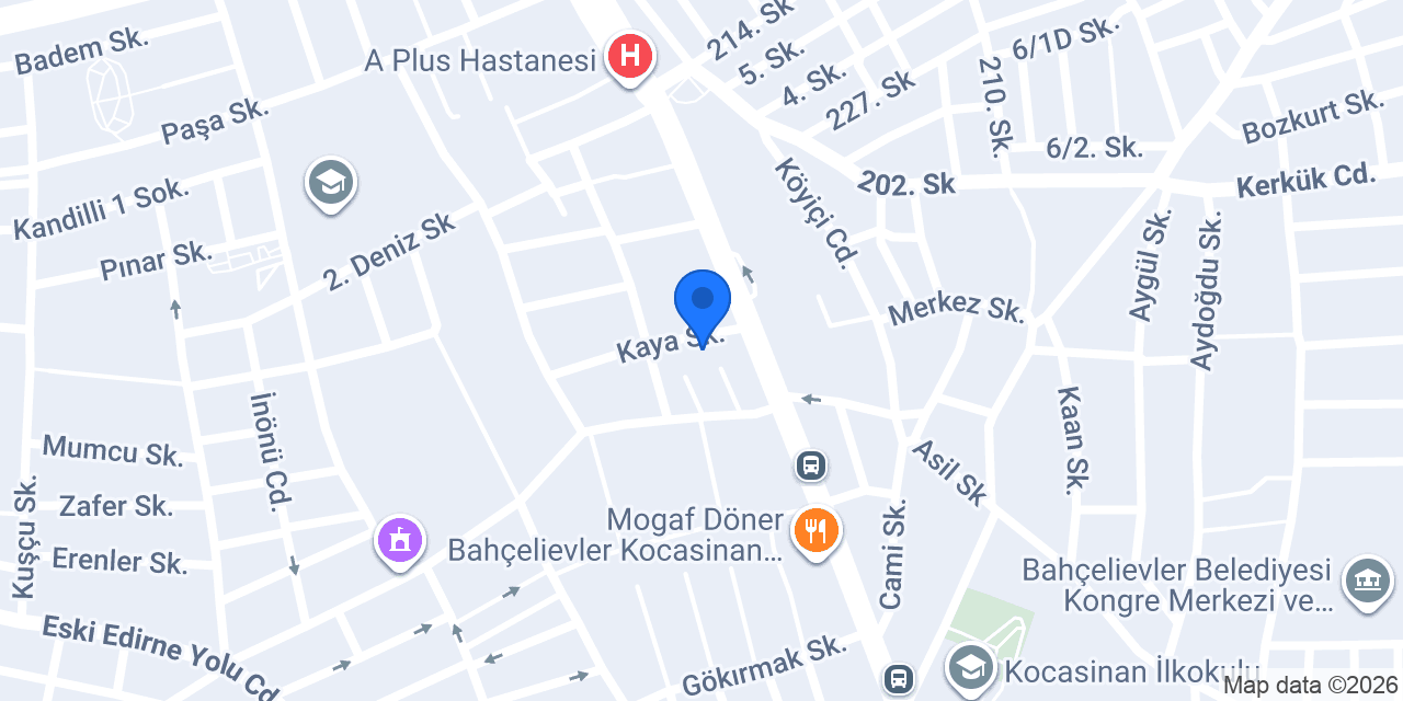 Akdem Aksesuar konumu