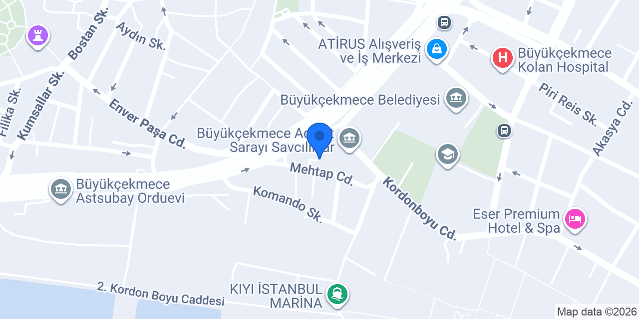 Avukat Abdullah Erenoğlu - Erenoğlu Hukuk Bürosu konumu