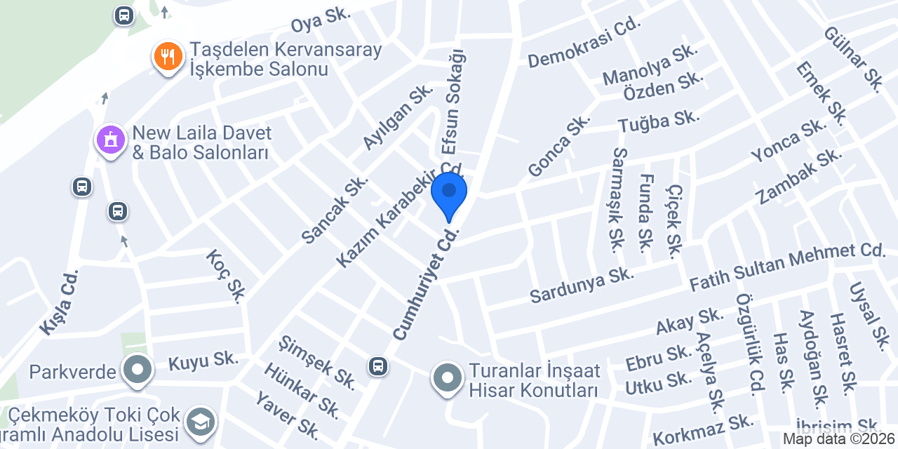 Çakır Cafe konumu