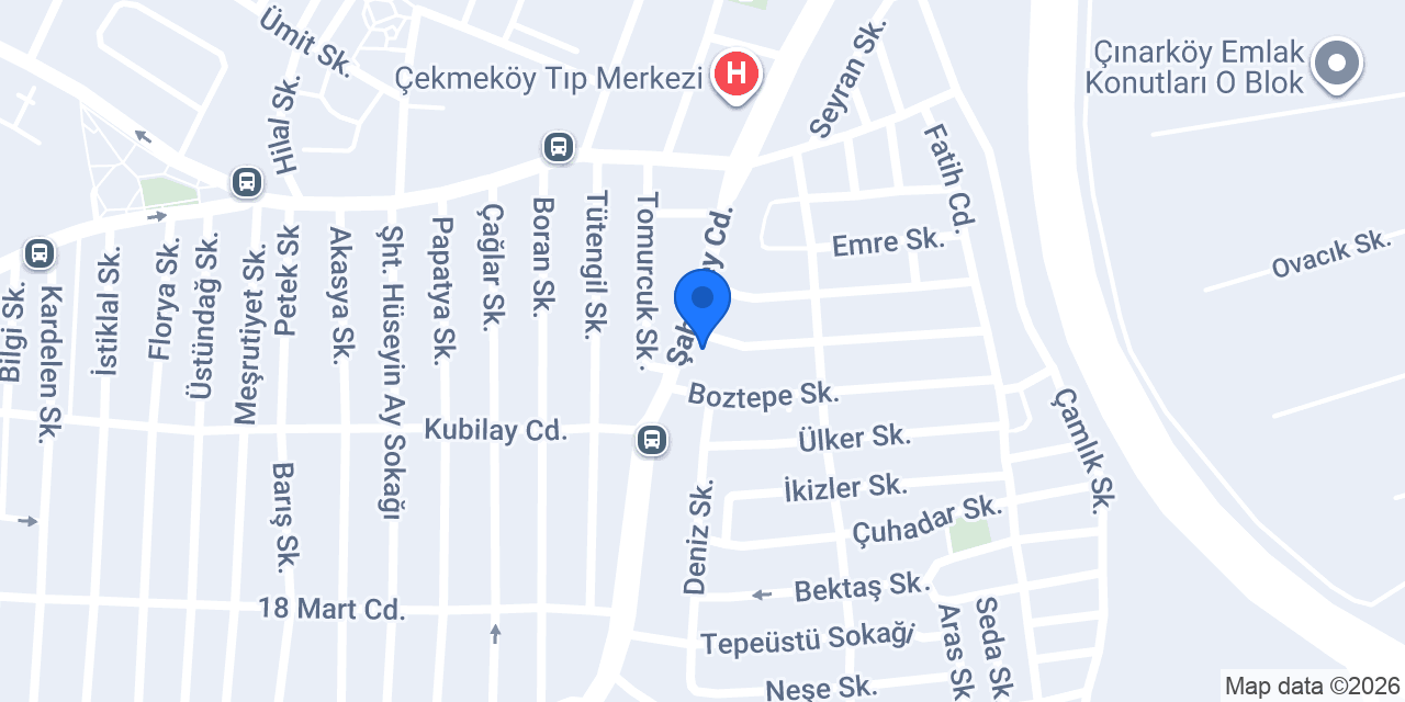 Klinik Psikolog Gül Demirçe konumu