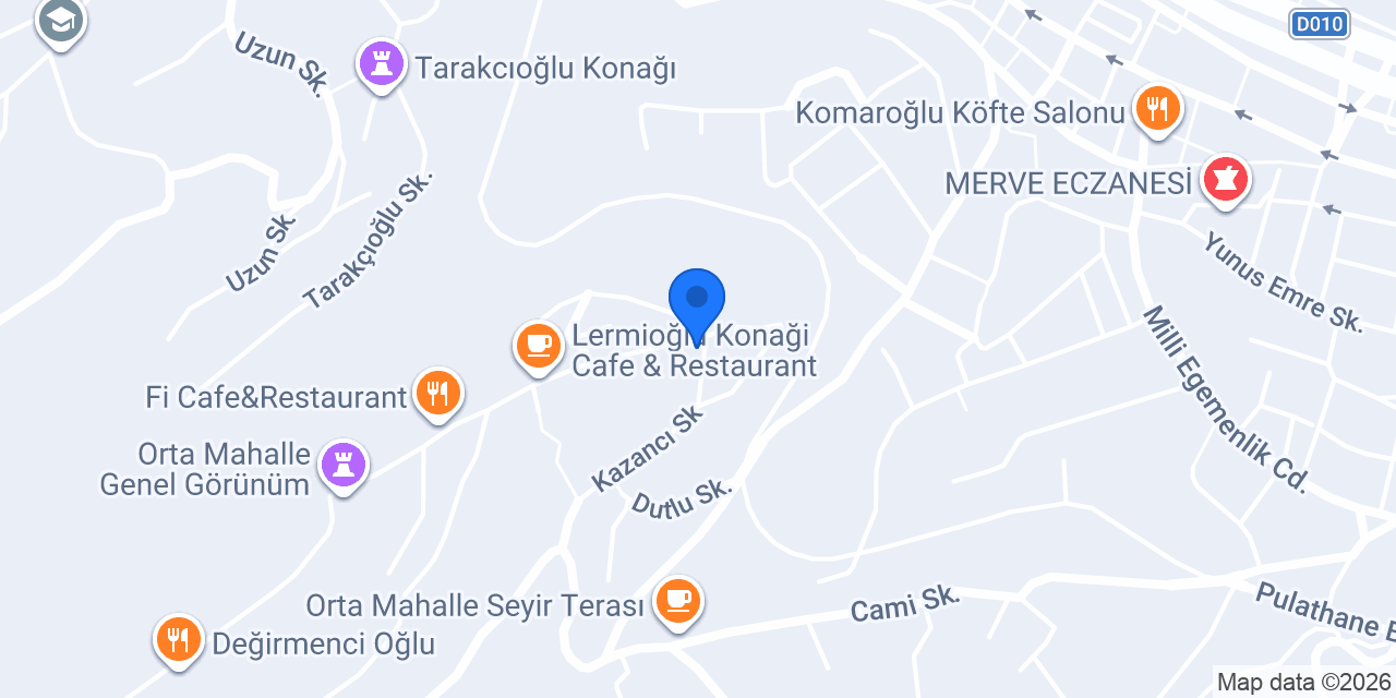 Orta Şekerli konumu