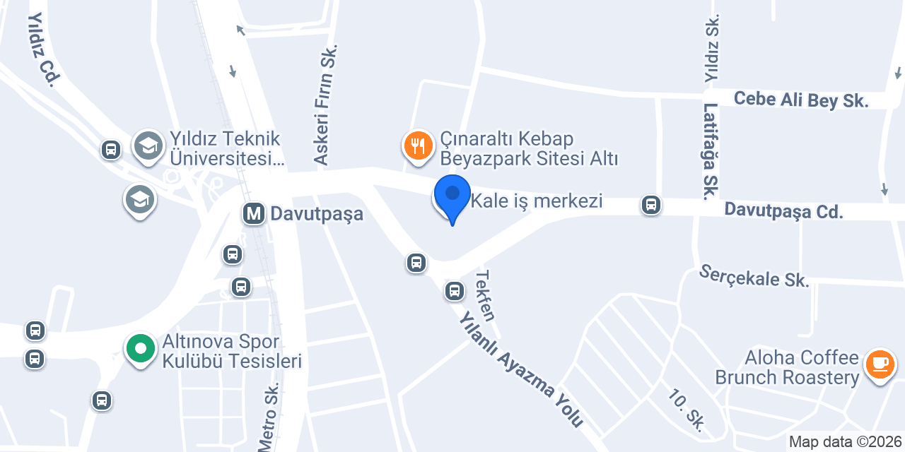 Aras Kargo Topkapı Şubesi konumu