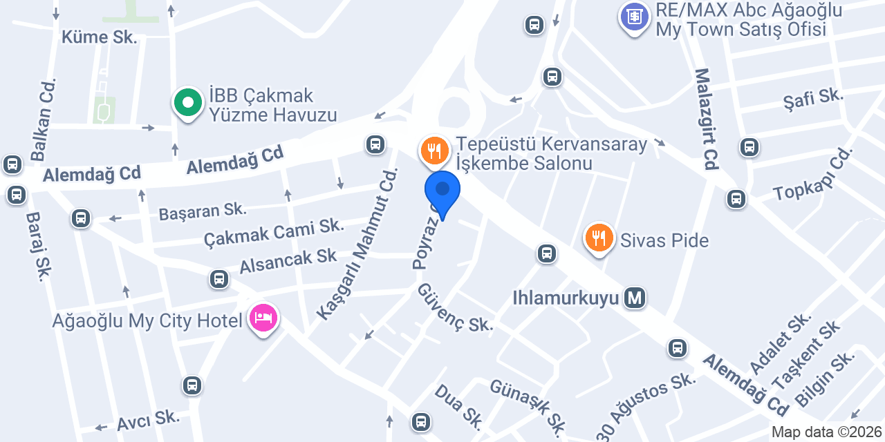 Apart Boğaziçi konumu