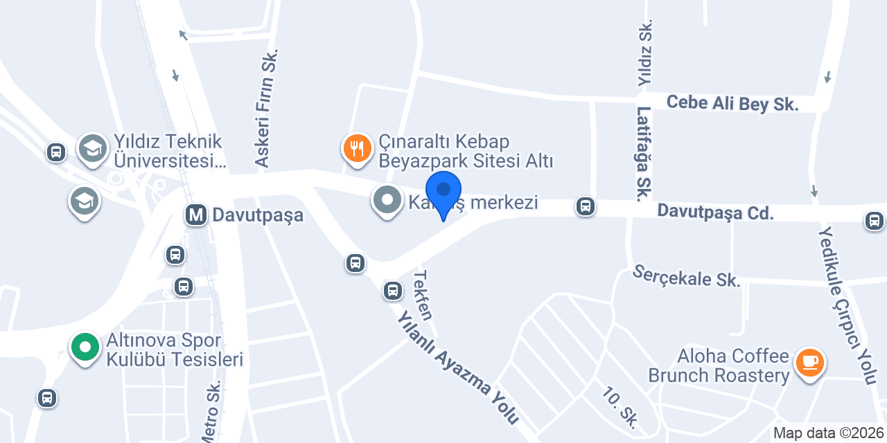 Garanti BBVA Topkapı Sanayi Şubesi konumu