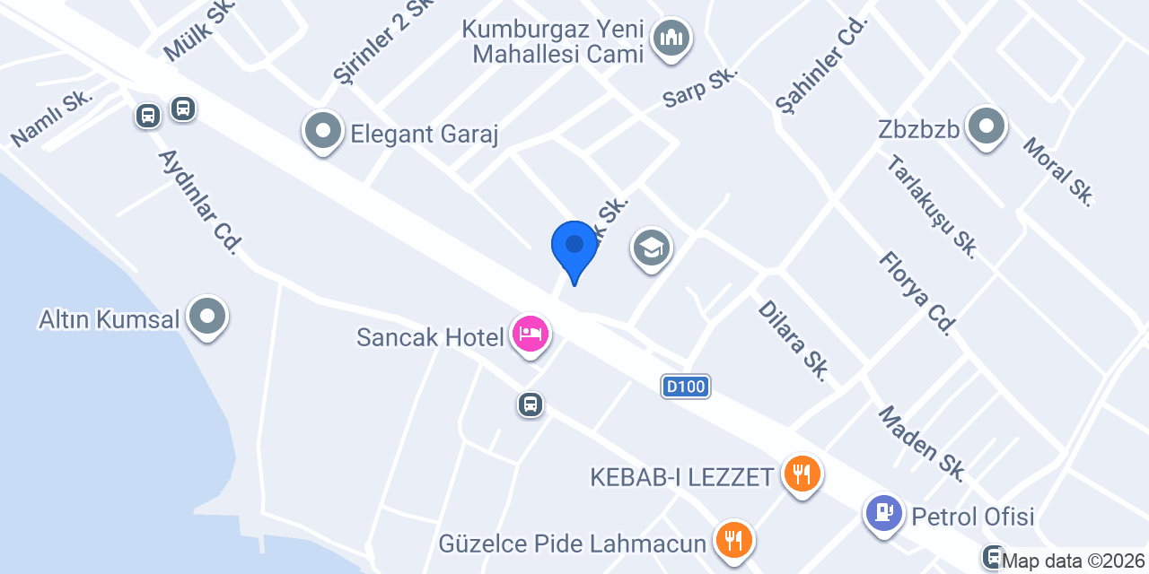 YANAR ŞÖMİNE konumu
