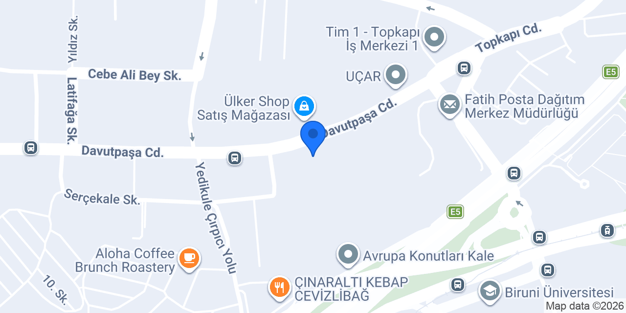 Halkbank Topkapı Şubesi konumu