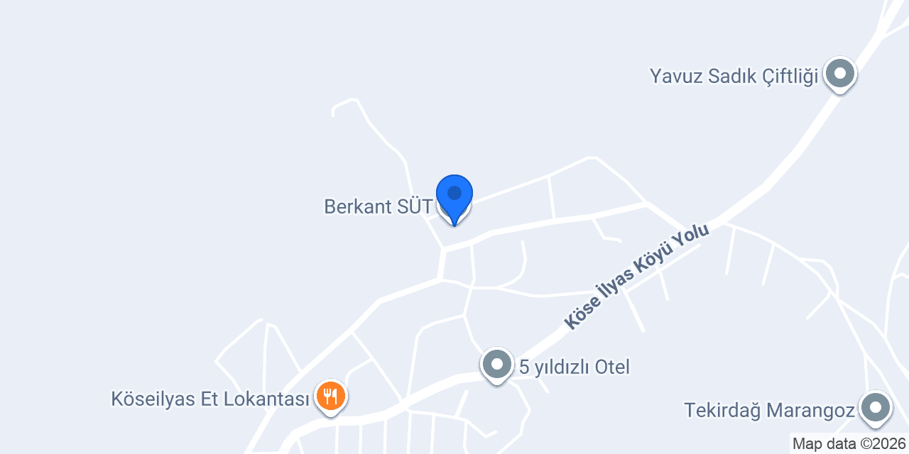 Berkant SÜT konumu