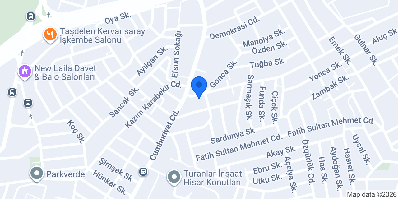 Mercan pilates stüdyosu konumu