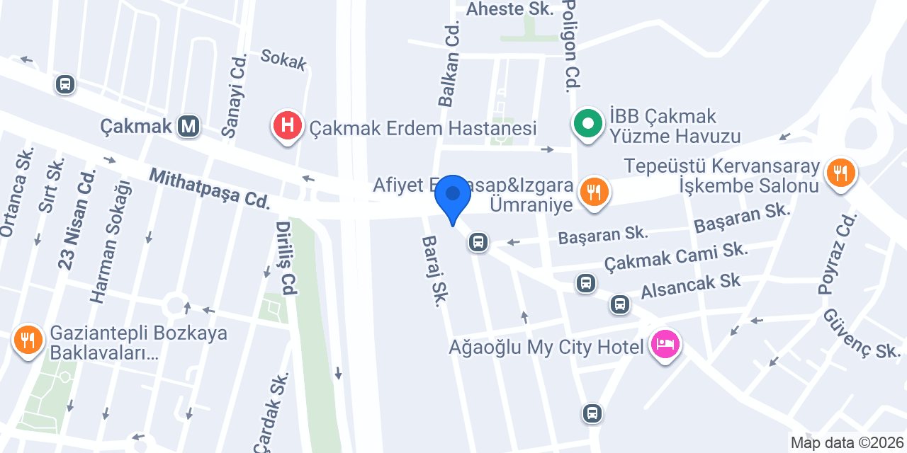 Çakmak Börekçisi konumu