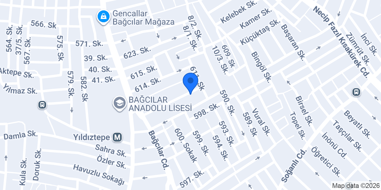 Layık Otopark konumu