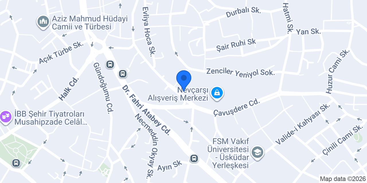 ebebek Nevçarşı Üsküdar AVM konumu
