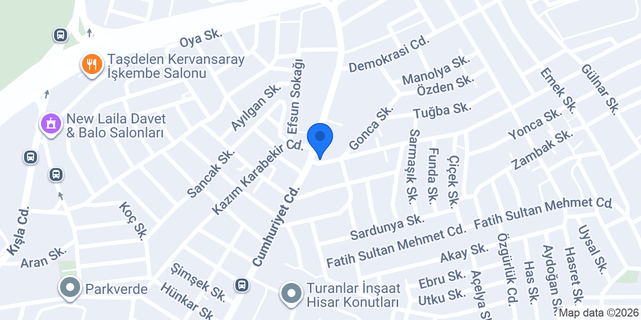 BETA Elektrik (E-Teknoloji) konumu
