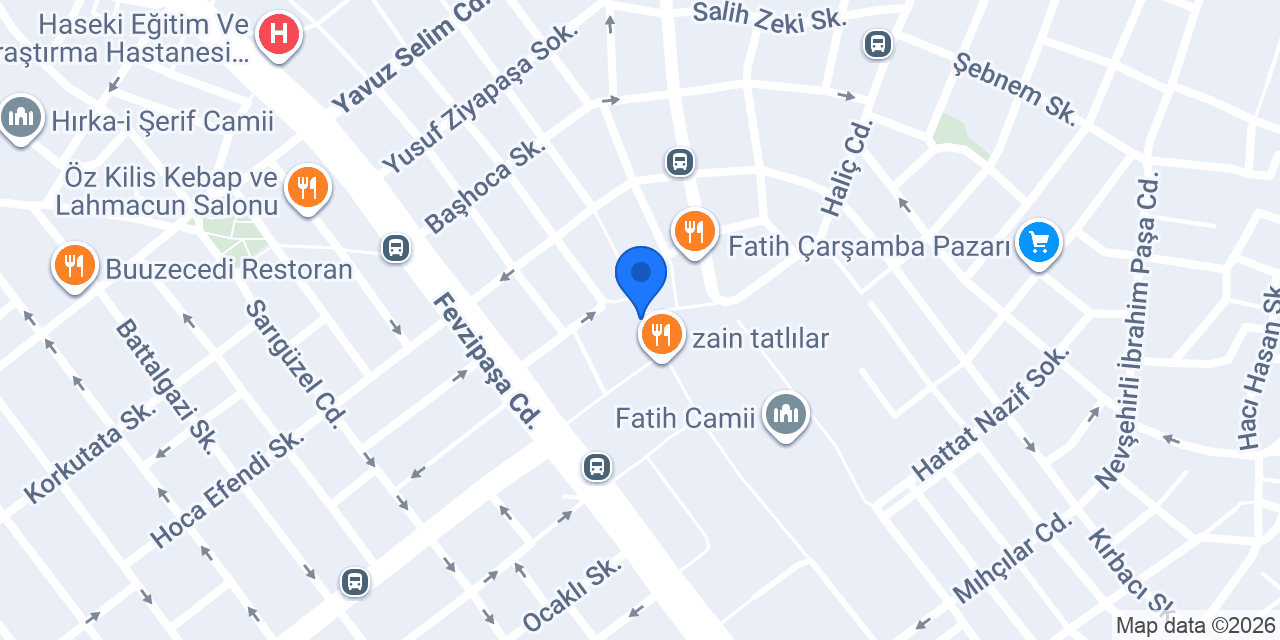 Malta Fırını Fatih konumu