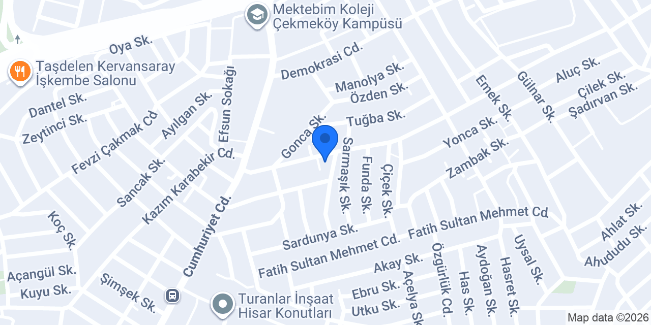Miray Çilingir çekmeköy konumu
