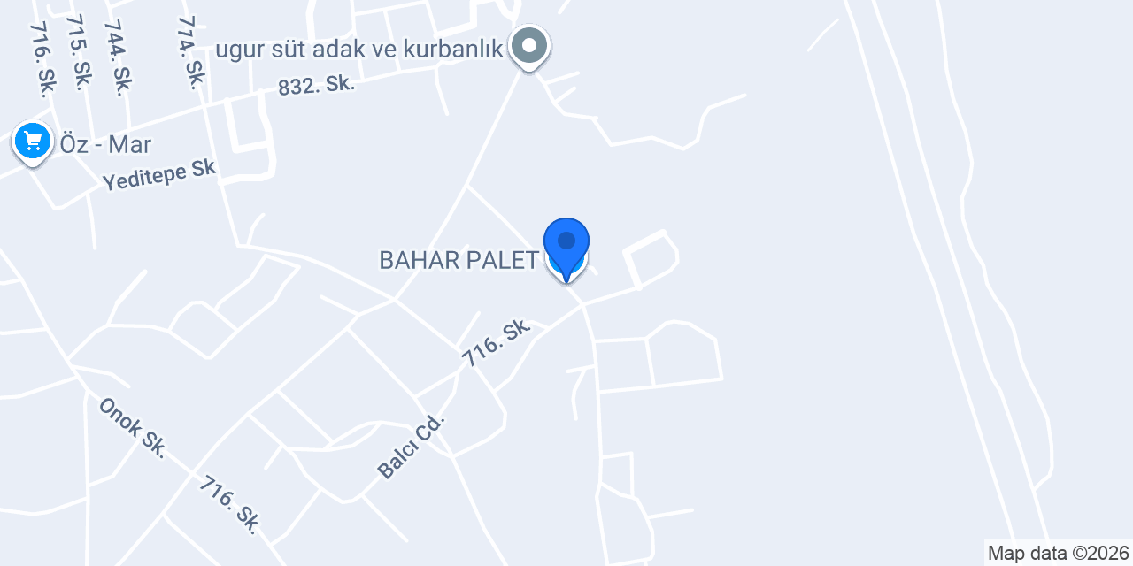 BAHAR PALET konumu