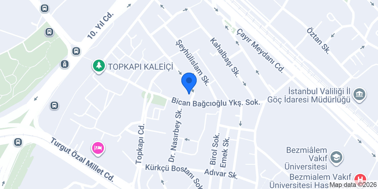 Topkapı Gülpembe Anaokulu konumu