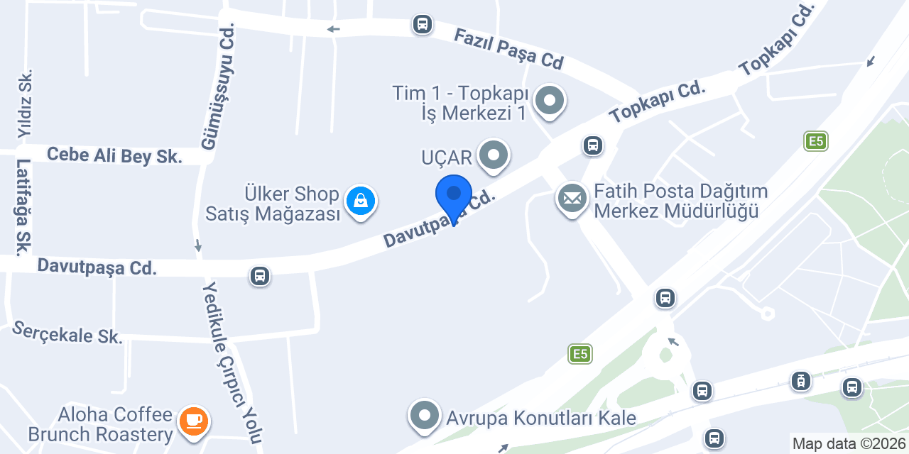 TEB Davutpaşa Şubesi konumu