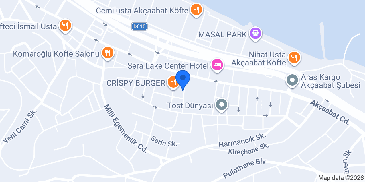 Osmanlı Pilavcısı Akçaabat Şube konumu