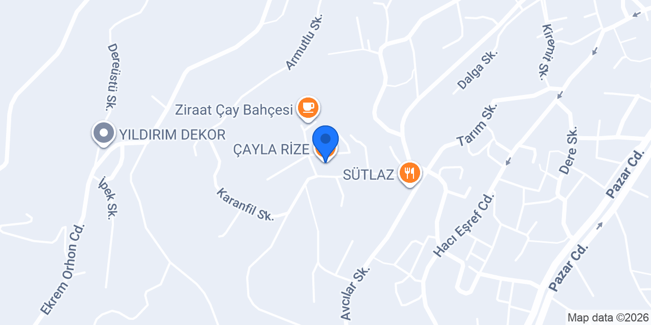 ÇAYLA RİZE konumu