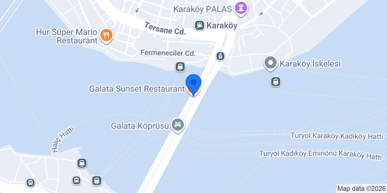 Galata Sunset Restaurant konumu
