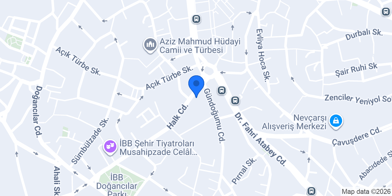 Halkbank Üsküdar Şubesi konumu