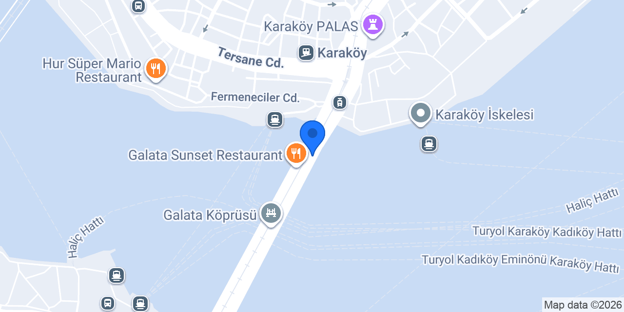 Galata Olympos Balık Restaurant konumu