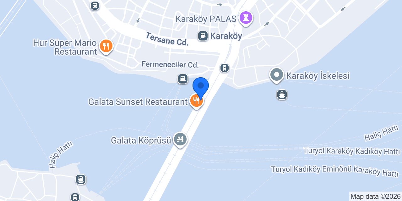 Galata Üstad Restaurant konumu