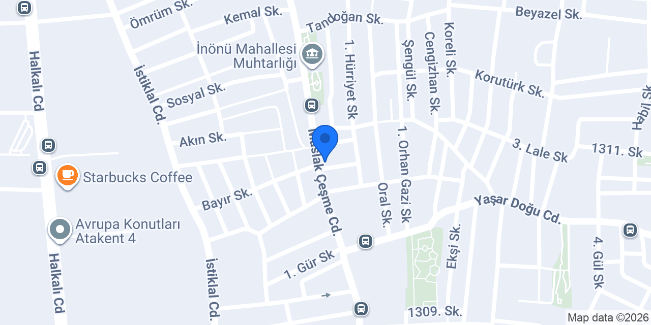 Palmiye Sürücü Kursu konumu