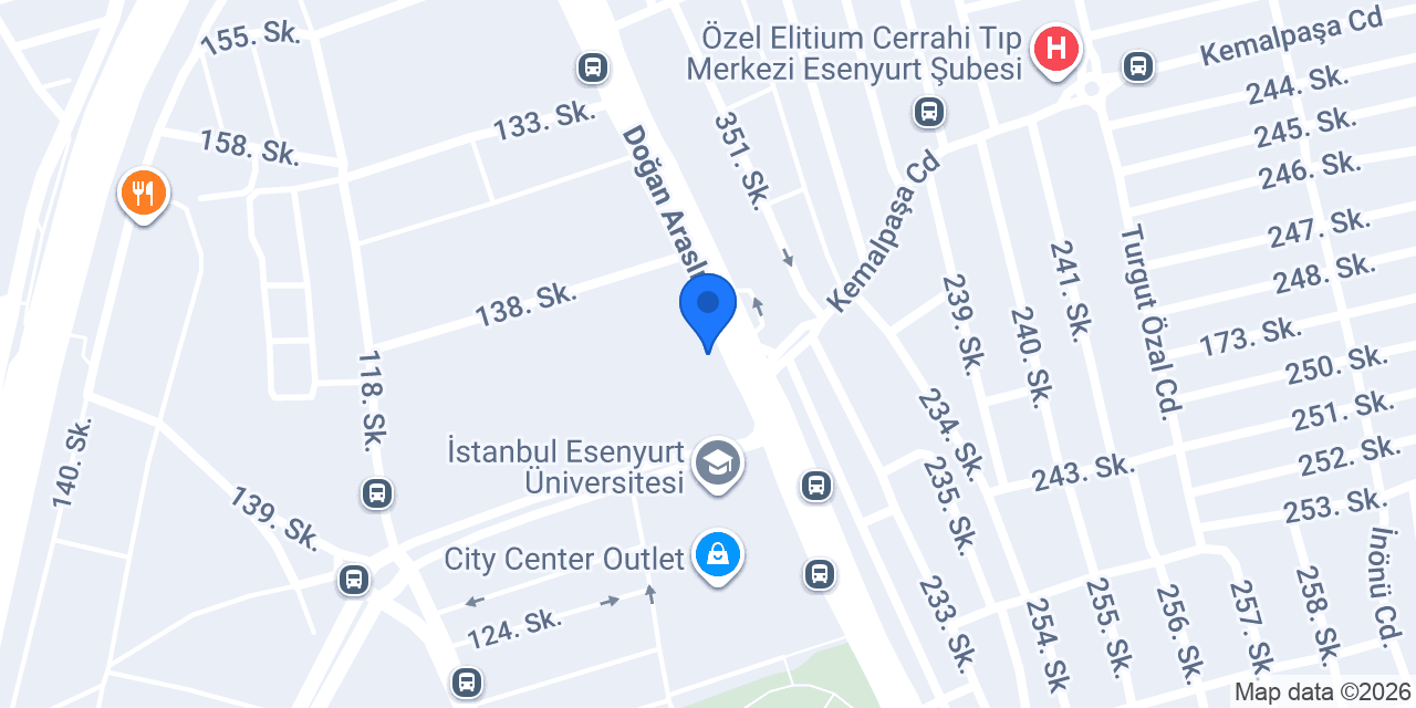Türkiye Finans Esenyurt Şubesi konumu