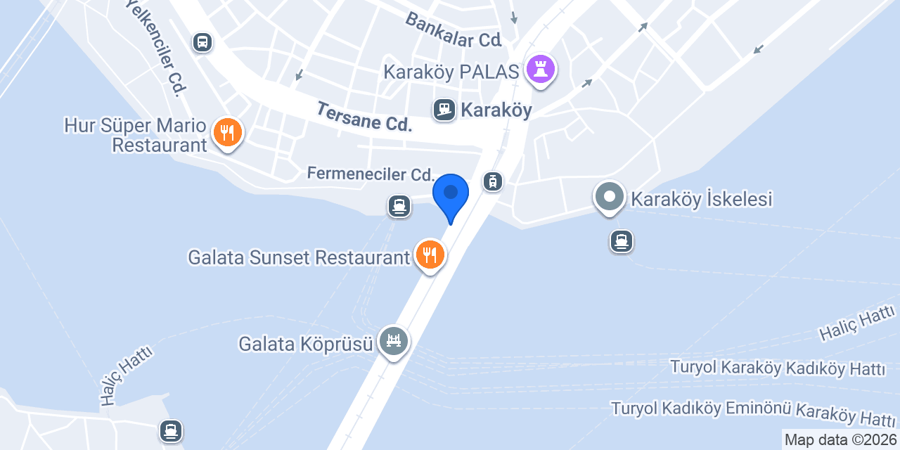 Galata Orfoz Restaurant konumu
