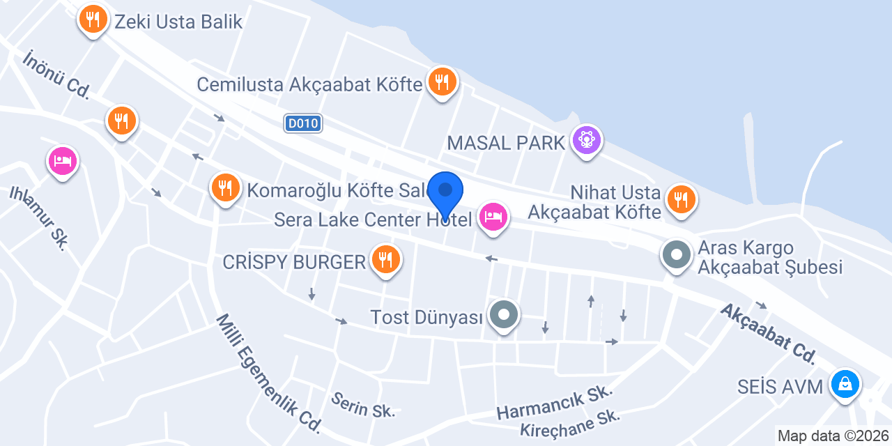 Akçaabat Sebat Sürücü Kursu konumu